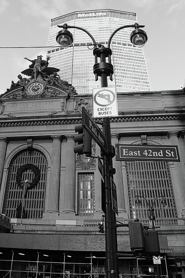 Grand central with the Lamppost NYC Pyrography by Habib Ayat