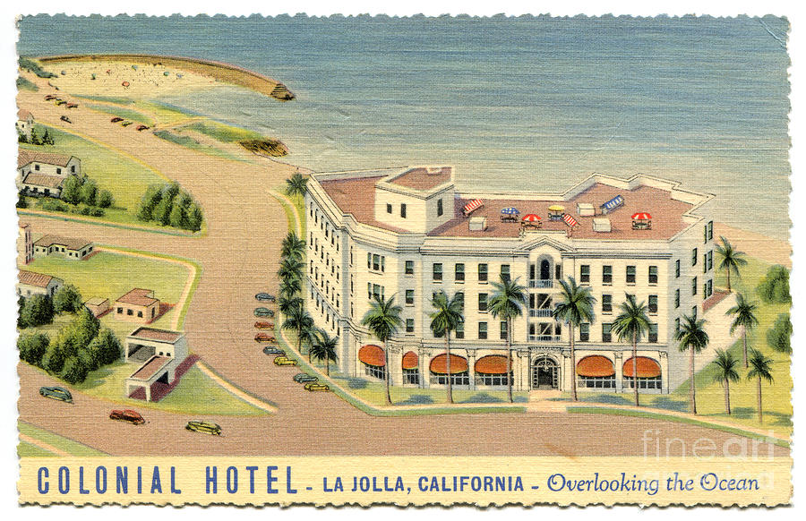 Grand Colonial Hotel - La Jolla Photograph by Sad Hill - Bizarre Los Angeles Archive