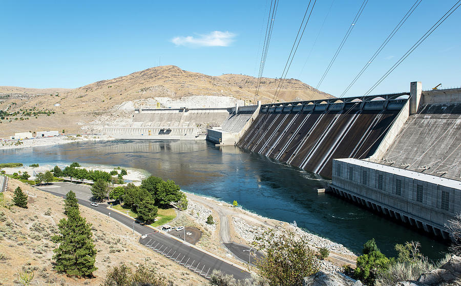 Grand Coulee Dam in July Photograph by Tom Cochran