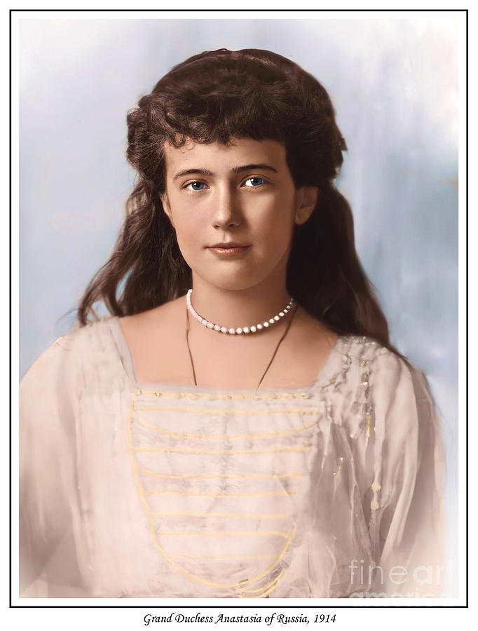 Grand Duchess Anastasia of Russia, 1914 Photograph by Romanov - Fine ...