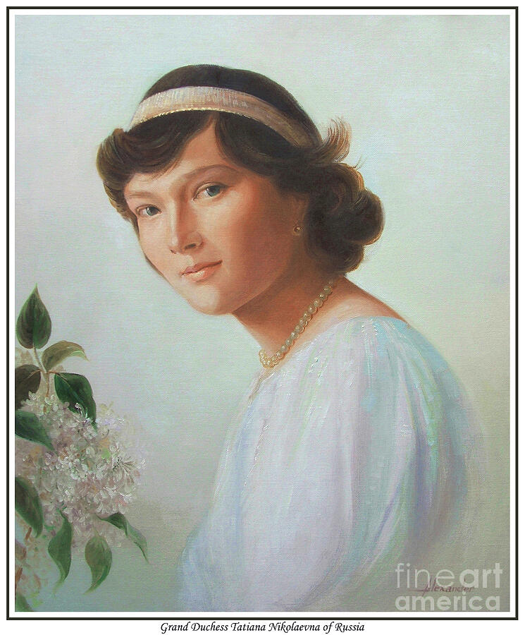 Queen Painting - Grand Duchess Tatiana Nikolaevna of Russia by George Alexander