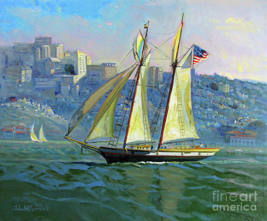 Grand Entrance, S.F. Bay  Painting by John McCormick