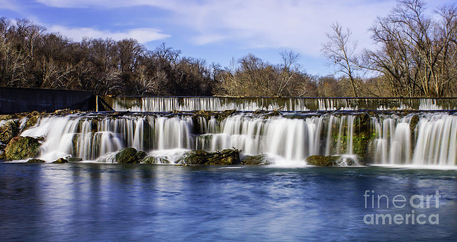 Waterfall Photograph - Grand Falls in Joplin Missouri by Jennifer White