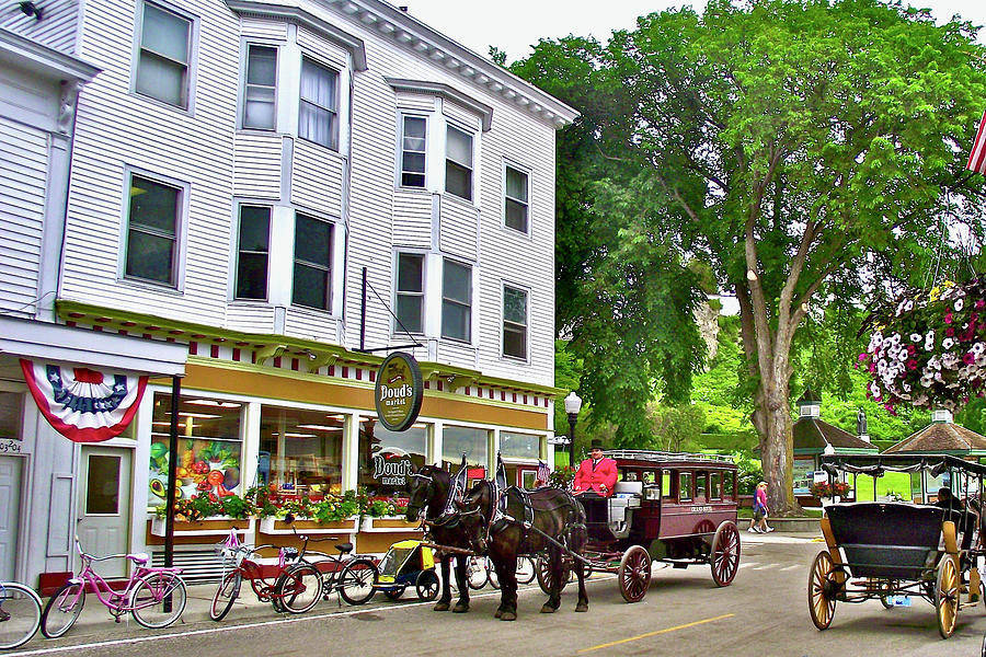Grand Hotel Carriage on Mackinac Island, Michigan. Photograph by Ruth Hager