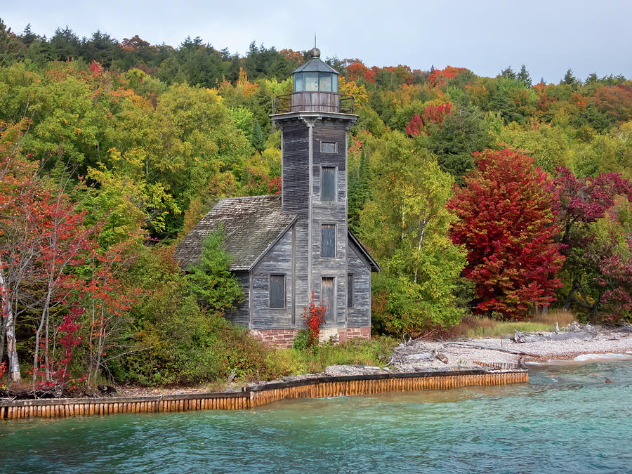 Grand Island Lighthouse Photograph