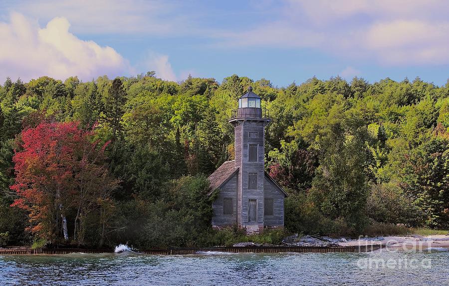 Grand Island Lighthouse Photograph by Randy Pollard