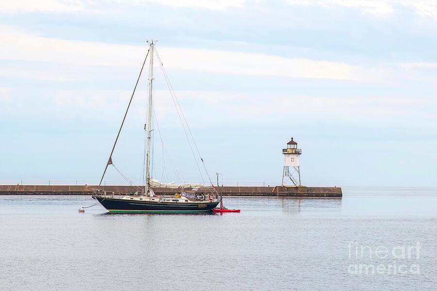 Grand Marais Lighthouse Photograph by Jennifer Jenson - Fine Art America