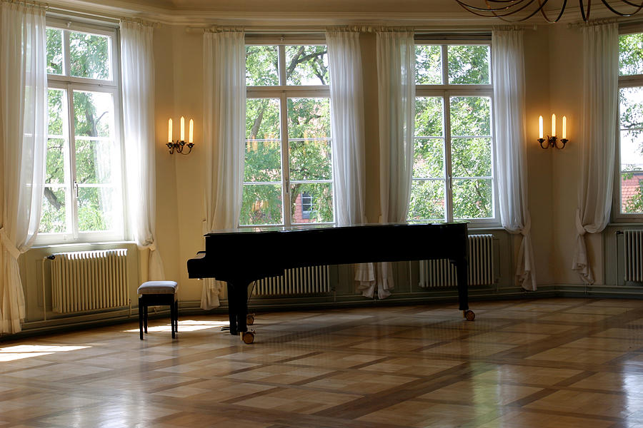 Grand piano room Photograph by Clu
