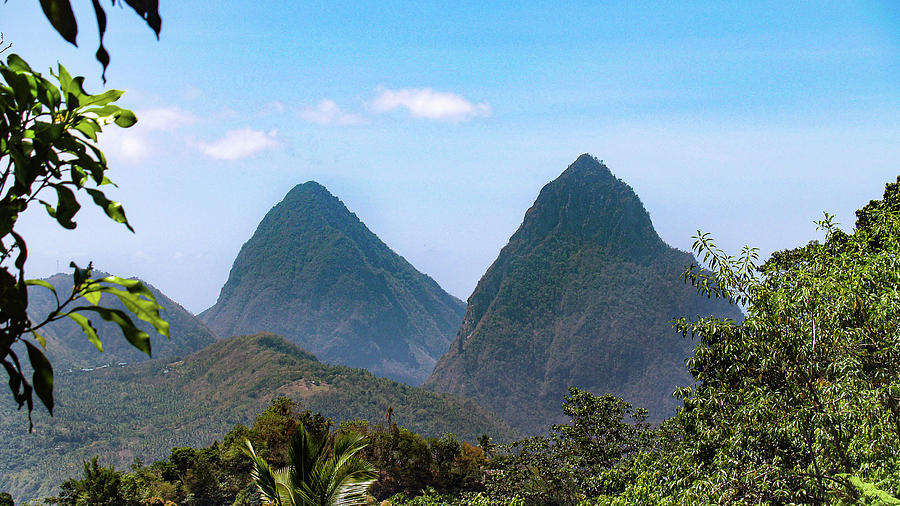Grand Pitons of St Lucia.... Photograph by David Choate