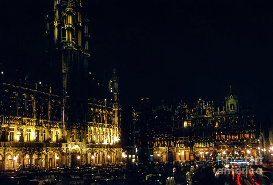 Grand Place Lights Photograph by Bob Phillips
