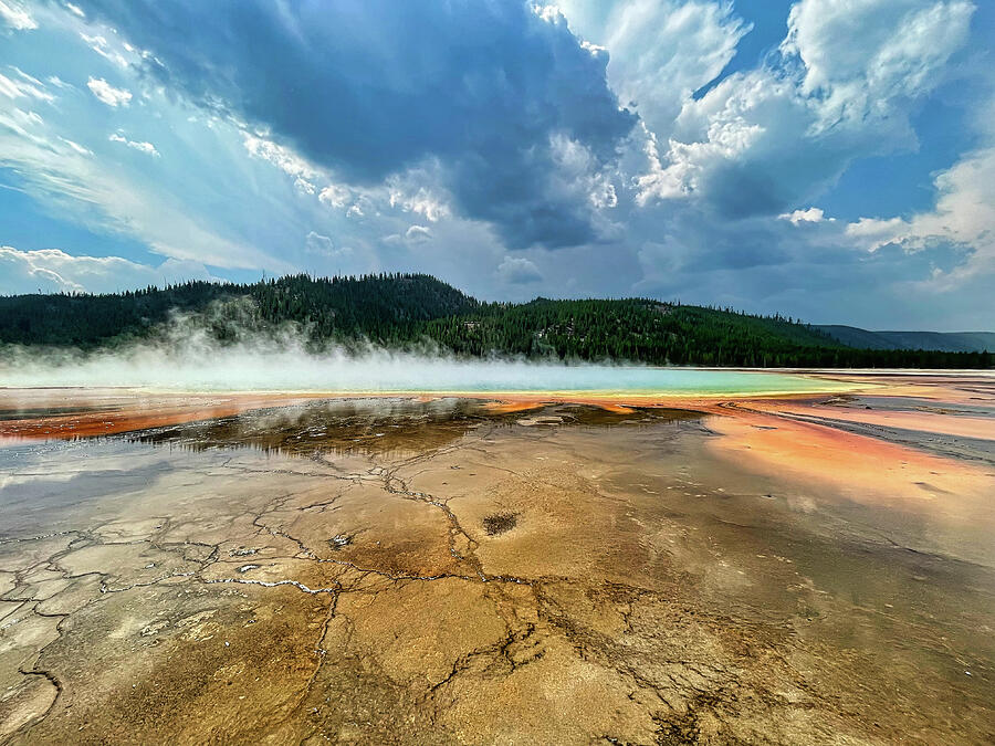 Grand Prismatic Spring 3 Photograph by Judy Vincent