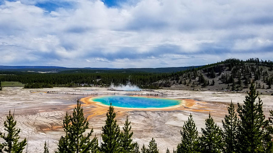 Grand Prismatic Spring Photograph by Caleb Schmidt - Fine Art America