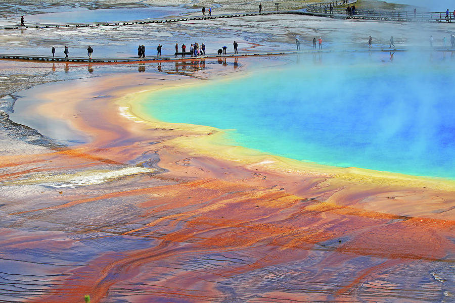 Grand Prismatic Spring in Yellowstone Photograph by Shixing Wen