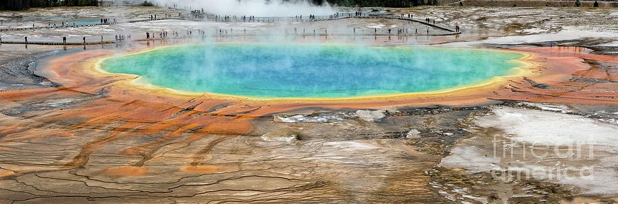 Grand Prismatic Spring Panoramic View Photograph