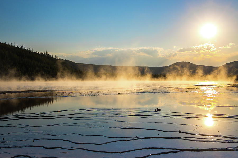 Grand Prismatic Spring Reflections Photograph by Robert Blandy Jr