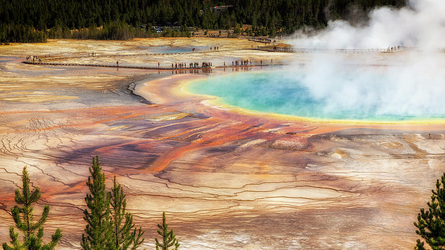 Grand Prismatic Spring - Yellowstone Photograph by Stephen Stookey