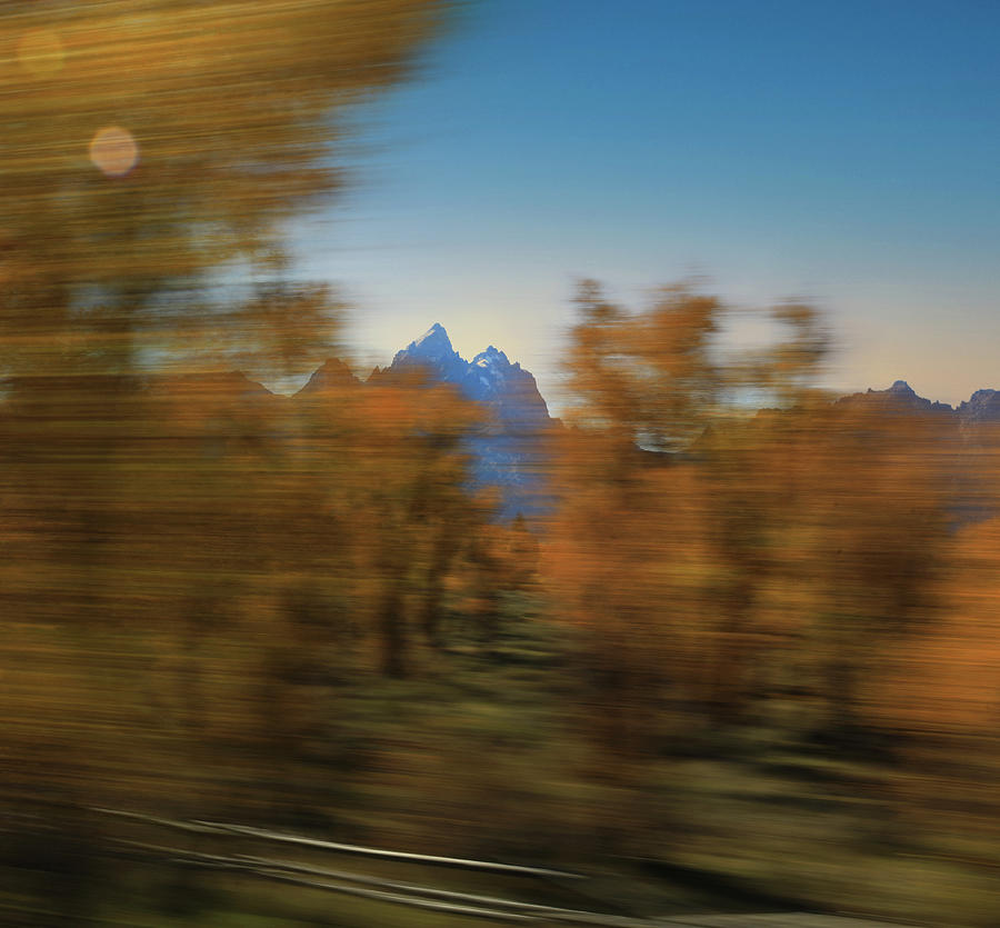 Grand Teton Autumn Blur Photograph by Dan Sproul
