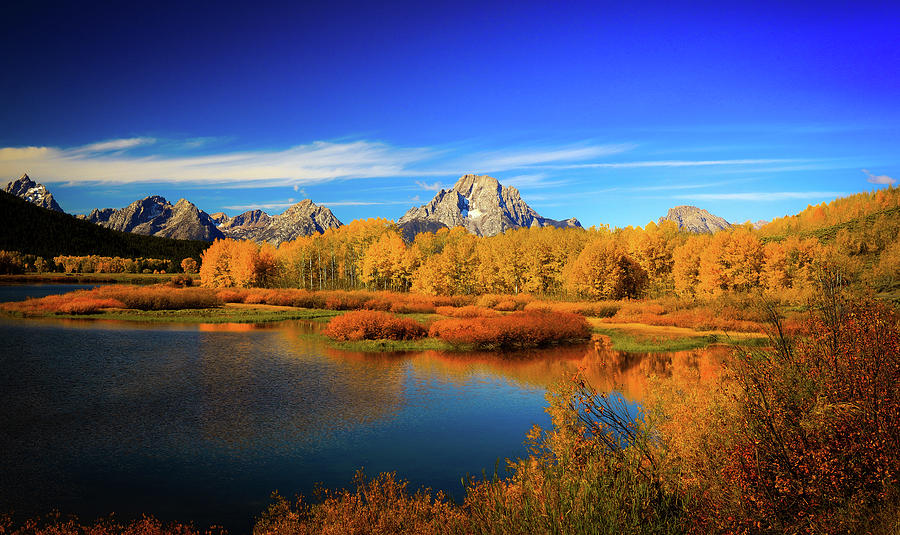 Grand Teton National Park Autumn Reflections Photograph by Dan Sproul