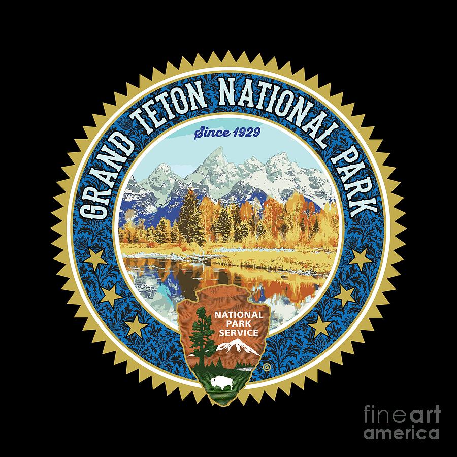 Grand Teton National Park Digital Art by Gary Grayson