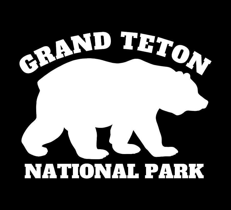 Grand Teton National Park Grizzly Bear Silhouette Nature Wyoming ...