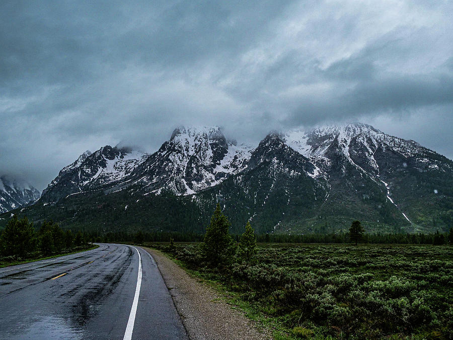 Mountain Photograph - Grand Tetons by Caleb Overly