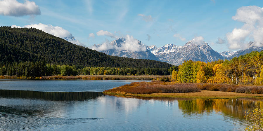 Grand Tetons in Autumn. Photograph by Paul Martin