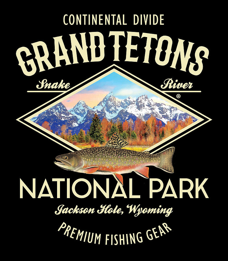 Mountain Digital Art - Grand Tetons National Park by Gary Grayson