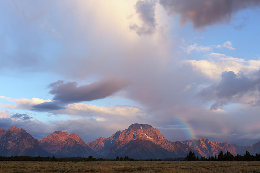 Grand Tetons Rainbow Photograph by Brook Burling Grand Tetons Rainbow Photograph by Brook Burling