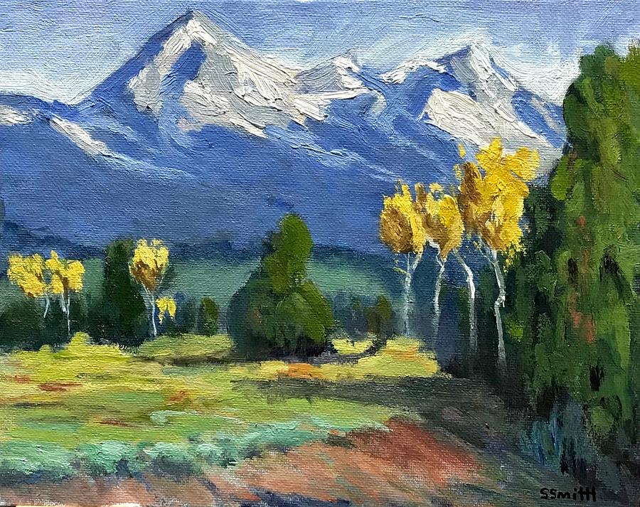 Grand Tetons Painting by Shawn Smith