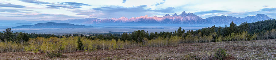 Grand Tetons Sunrise Panorama, No. 2 Photograph by Belinda Greb