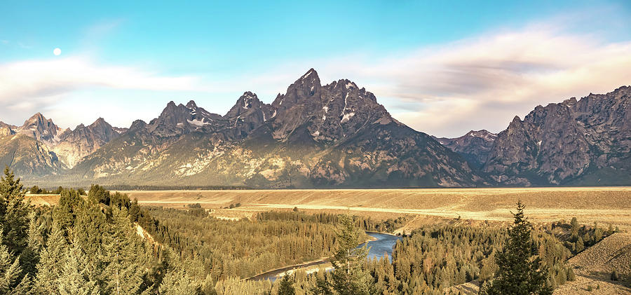 Grand Tetons View From Snake River Overlook Photograph by Alex Grichenko