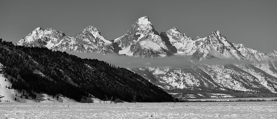 Grand Tetons, winter Photograph by Moris Senegor