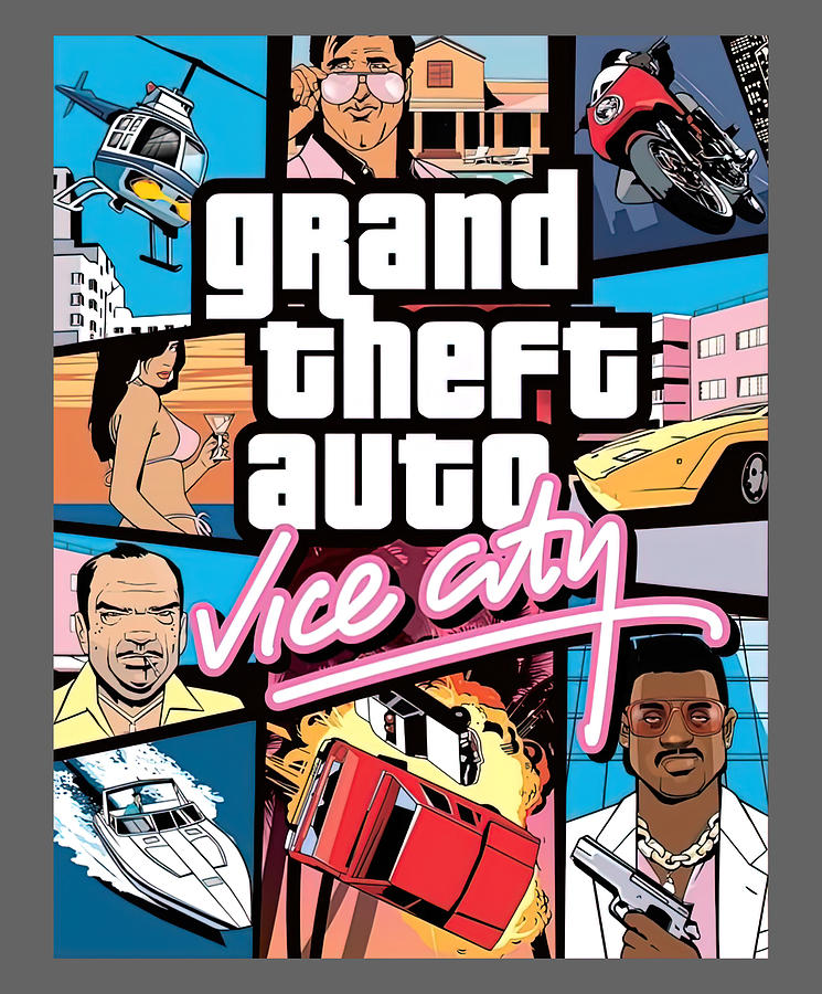 Grand Theft Auto Vice City Stories Digital Art by Katelyn Smith