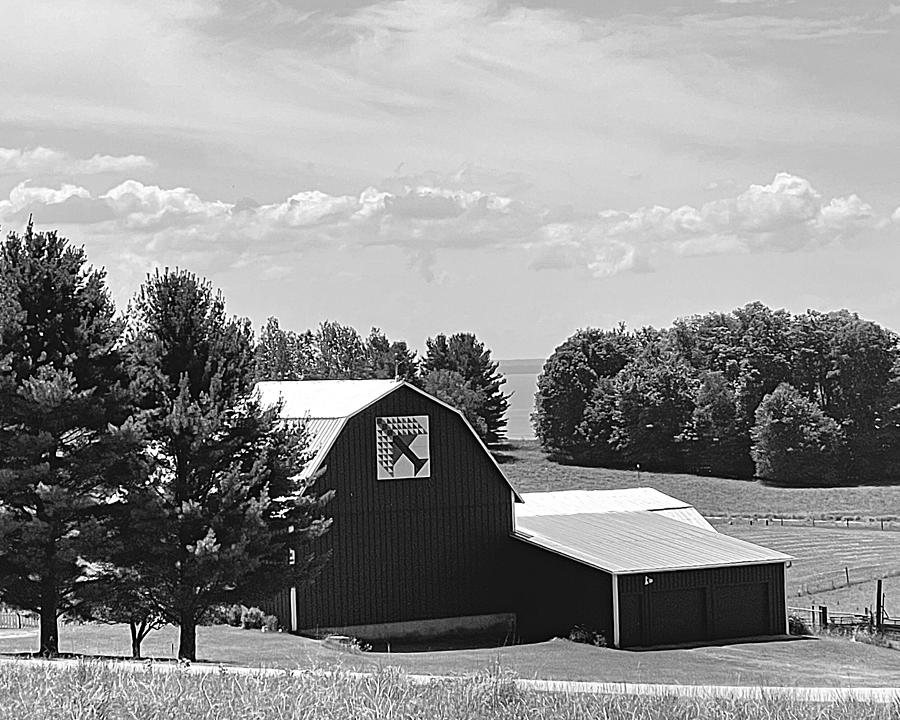 Grand Traverse Farming BW Photograph by Lee Darnell