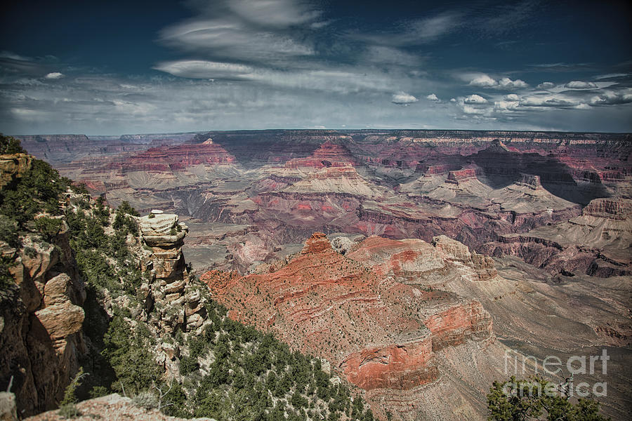 Grand Canyon National Park Photograph - Grand View Grand Canyon Scenery Arizona  by Chuck Kuhn
