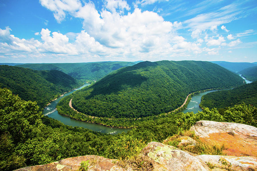 Grand View Overlook, New River Gorge, West Virginia Photograph by Steve ...