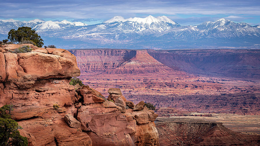 Mountain Photograph - Grand View Point Looking Over White Rim Overlook by RF Clark Photography - Rob Clark