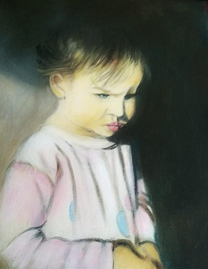 Granddaughter  Painting by Larry Palmer
