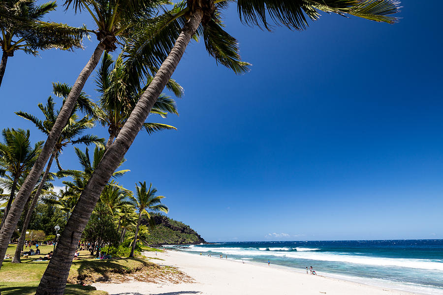 Grande Anse - popular tropical beach in Réunion Photograph by Pawel Toczynski