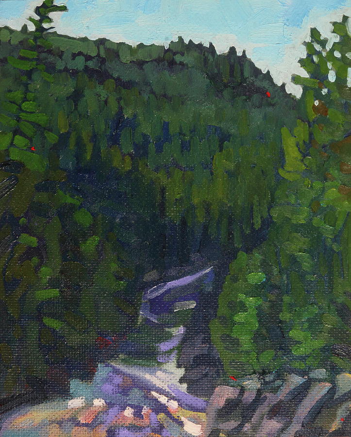 Grande Chute Mid-morning 2023 Painting by Phil Chadwick