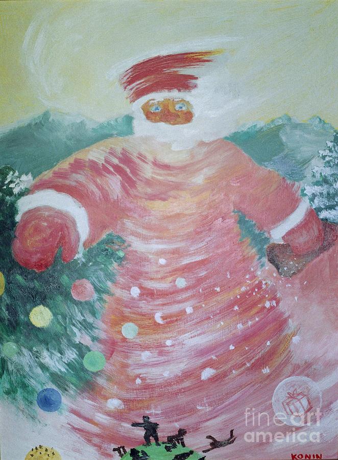 Santa Claus Painting - Grandfather Frost by Oleg Konin