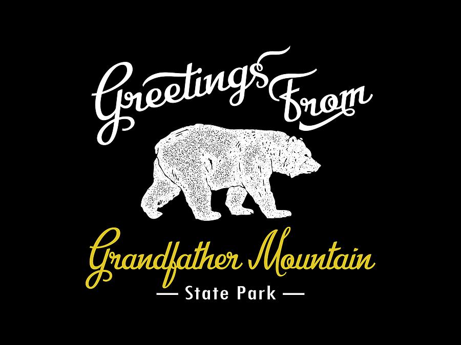 Grandfather Mountain State Park Bear Digital Art by Flo Karp