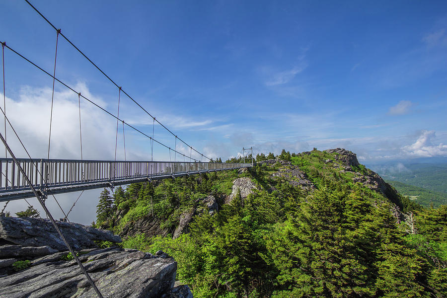 Grandfather Mountain Swinging Bridge Photograph by White Mountain Images