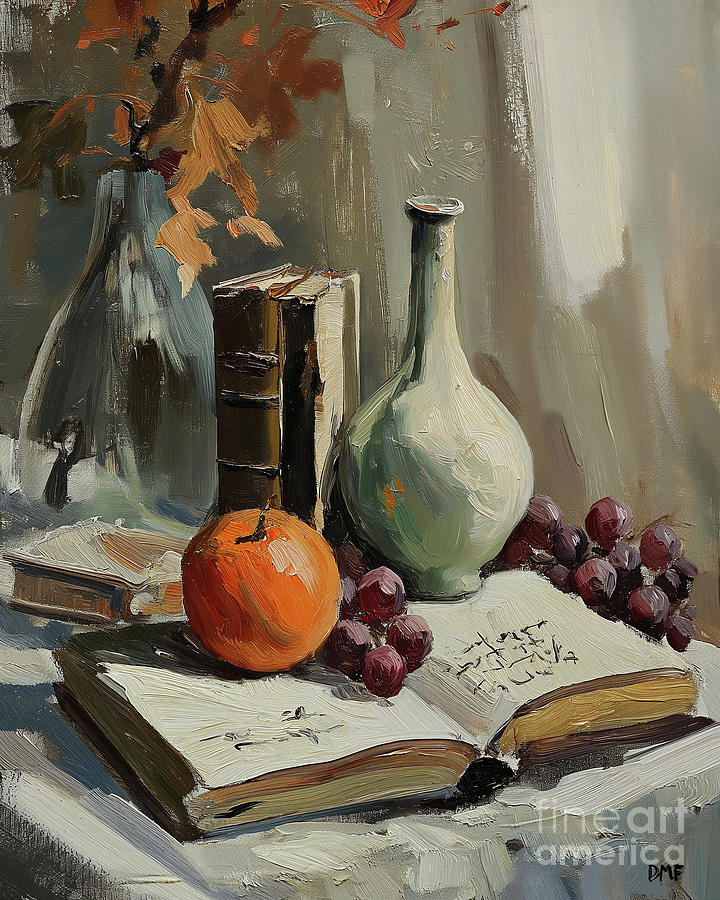 Grandfathers Still Life Painting by Dragica Micki Fortuna