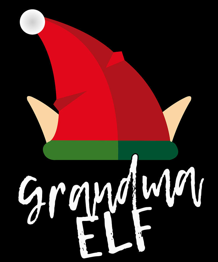 Grandma Elf Christmas Costume Digital Art by Flippin Sweet Gear