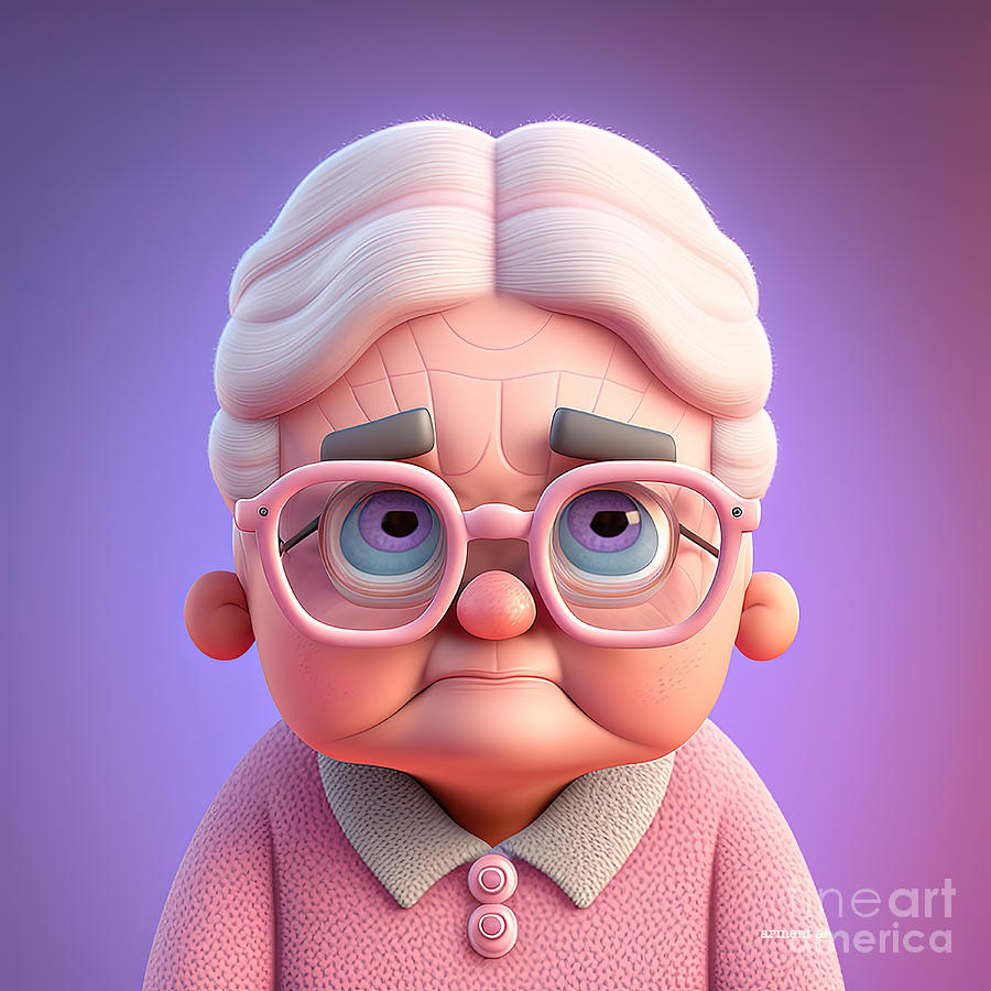 Grandma Grumpy Digital Art by David Arment - Fine Art America