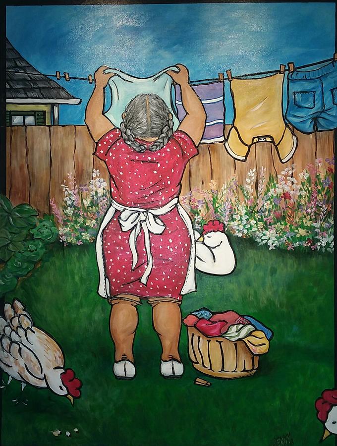 Grandma Helen  Painting by Jenny Pickens