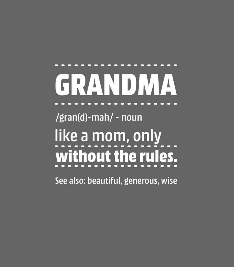 Grandma Humor For Christmas Nice First Time Grandmother Digital Art by ...