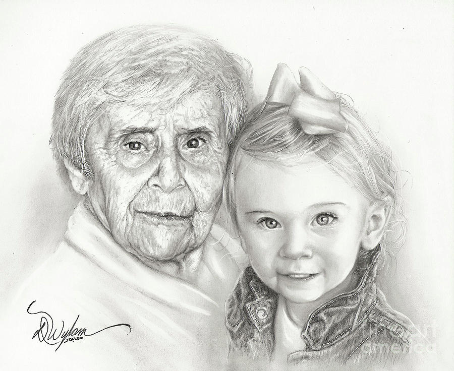 Grandma love Drawing by Derick Wylam - Fine Art America