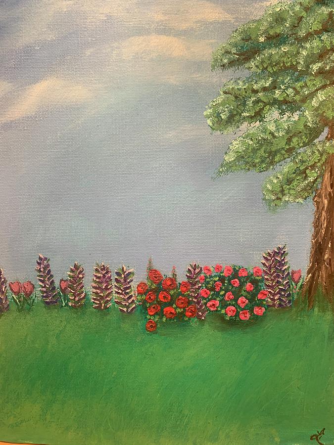 Grandmas  Garden Painting by Lisa White